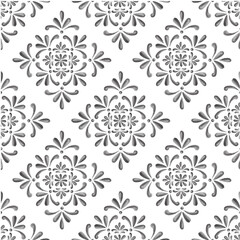 Watercolor medallion watercolor damask pattern repeat vector file