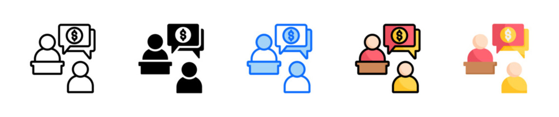 Mentorship Icon Set Multiple Style Collection