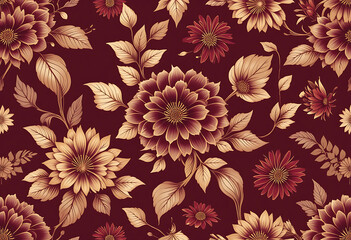 Seamless vintage floral pattern 30