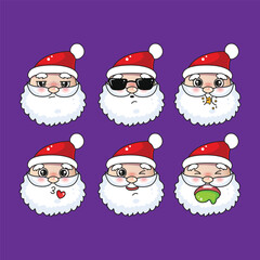 santa claus set christmas