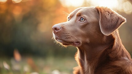 A brown dog with blue eyes is looking at the camera