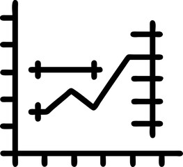 data chart graph icon, graph and bar chart icon used to track performance metrics, analyze data, and optimize marketing strategies.