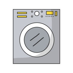Washing machine equipment, Electric washer laundry icon.