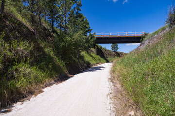 Bridge over the George S. Mickelson trail, South Dakota