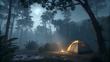 morning in the forest