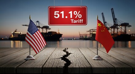 51.1% Tariff Imposed on China International Trade Cargo at Shipping Port