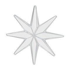 Obraz premium PNG Elegant eight-pointed star illustration.