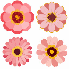Flower design. Exquisite vector floral patterns.