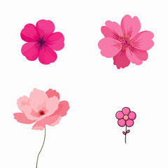 Obraz premium Flower design. Exquisite vector floral patterns.