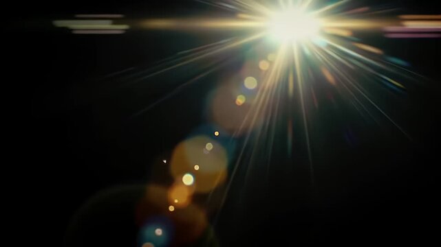 Elegant lens flare effect for compositing and motion graphics projects royalty free video