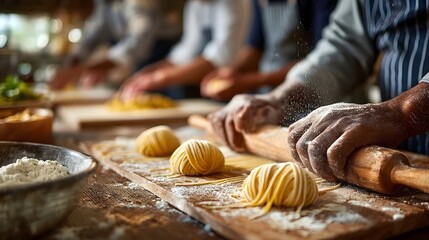 Hands on learning during a unique culinary class