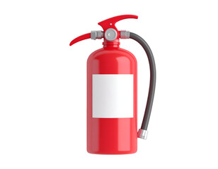 Red Fire Extinguisher 3D Render