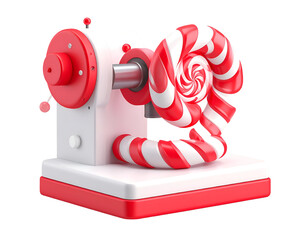 Candy Cane Maker 3D Illustration