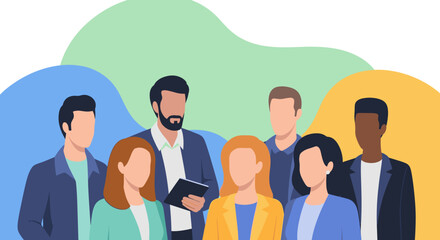 Diverse team of professionals, ideal for website banners, presentations, or diversity & inclusion campaigns.