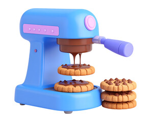 3D Render Chocolate Cookie Maker