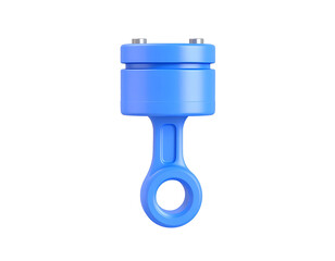 Blue 3D Piston Illustration