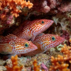 Colorful Fish Among Vibrant Coral Reefs in Underwater Paradise
