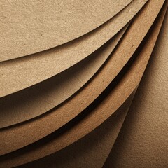 Textured Layers of Brown Paper Creating a Natural and Rustic Appearance