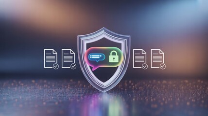 Protecting sensitive data ensuring safe communication with digital document verification against threats and secured