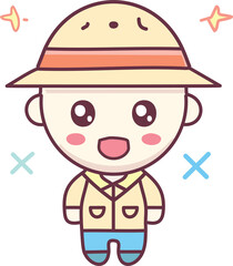 cartoon boy with a big smile