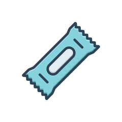 Color illustration icon for chocolate