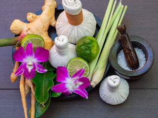 Spa Thai therapy treatment aromatherapy for body woman and for relax summer time. Lifestyle Concept