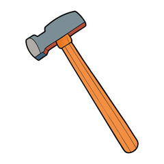 Heavy-duty framing hammer with a straight claw, durable steel head, and shock-absorbing handle—perfect for driving large nails and tough framing jobs on construction sites.
