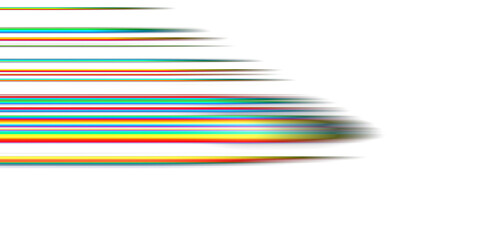 colorful gradient speed light wave on black background,colorful ray light trails in the dark, neon motion blur effect,glowing speed lines
