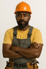 construction worker with drill