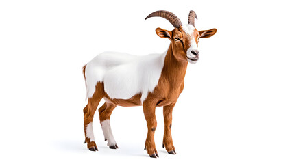Boer Goat isolated on transparent background
