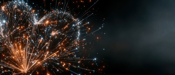 Fototapeta premium Abstract heartburst explosion