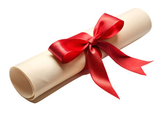 Ornate red and gold rosette ribbon award with decorative details