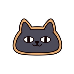 黒猫のアイシングクッキー