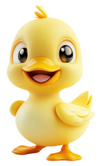 Obraz premium PNG Cartoon background White Baby Duck illustration.