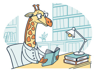giraffe in the zoo