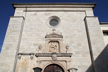 church of the st jose and ste ana moanstery in burgos in spain 