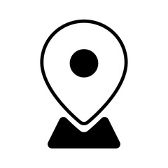 Pin location map pointer icon glyph style