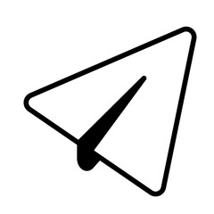 vector illustration of a send message