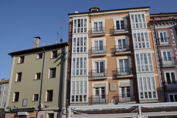 habitation buildings in burgos in spain 