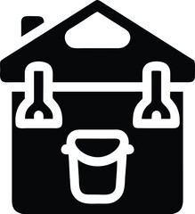 Toolbox with bucket and handle icon