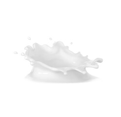 Creamy Milk Splash:  Clean, Modern Design