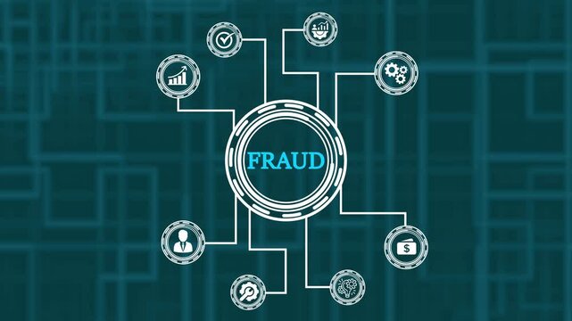 Digital Fraud Network Connection Cybercrime Security Threat Data Analysis Fraudulent Activity