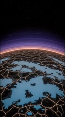 Alien planet surface