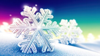 Sparkling snowflake graphic