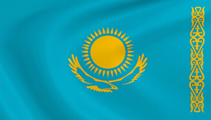 flag of Kazakhstan