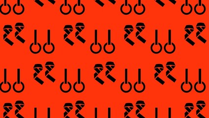 Vector gym body building cross fit pattern design multicoloured  