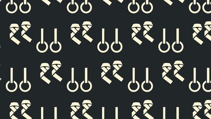 Vector gym body building cross fit pattern design multicoloured  