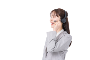 オペレーターの女性。