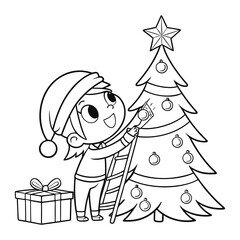 Cozy Winter Fun: Kids' Coloring Page Adventure