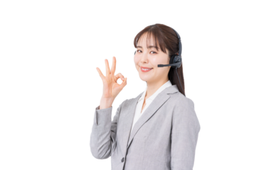 オペレーターの女性。